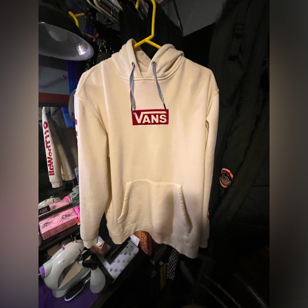 Vans cream hoodie